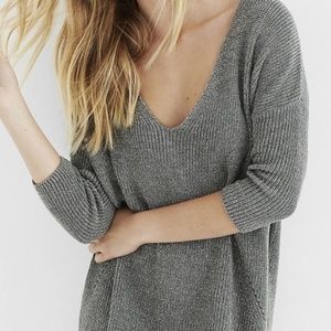 Express 1/2 Sleeve Marled London Sweater | XS